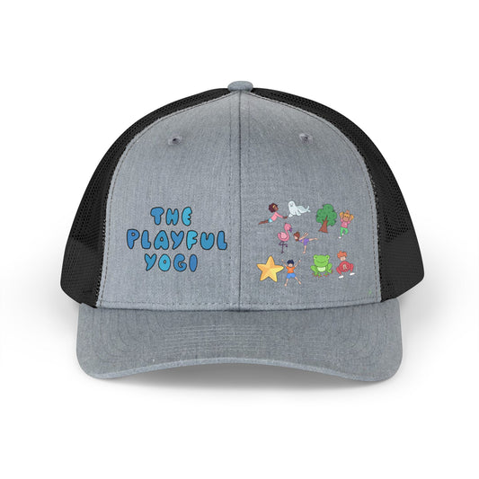 The Playful Yogi Retro Trucker Hat