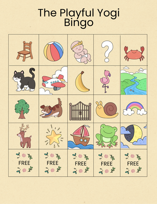 The Playful Yogi Bingo Game