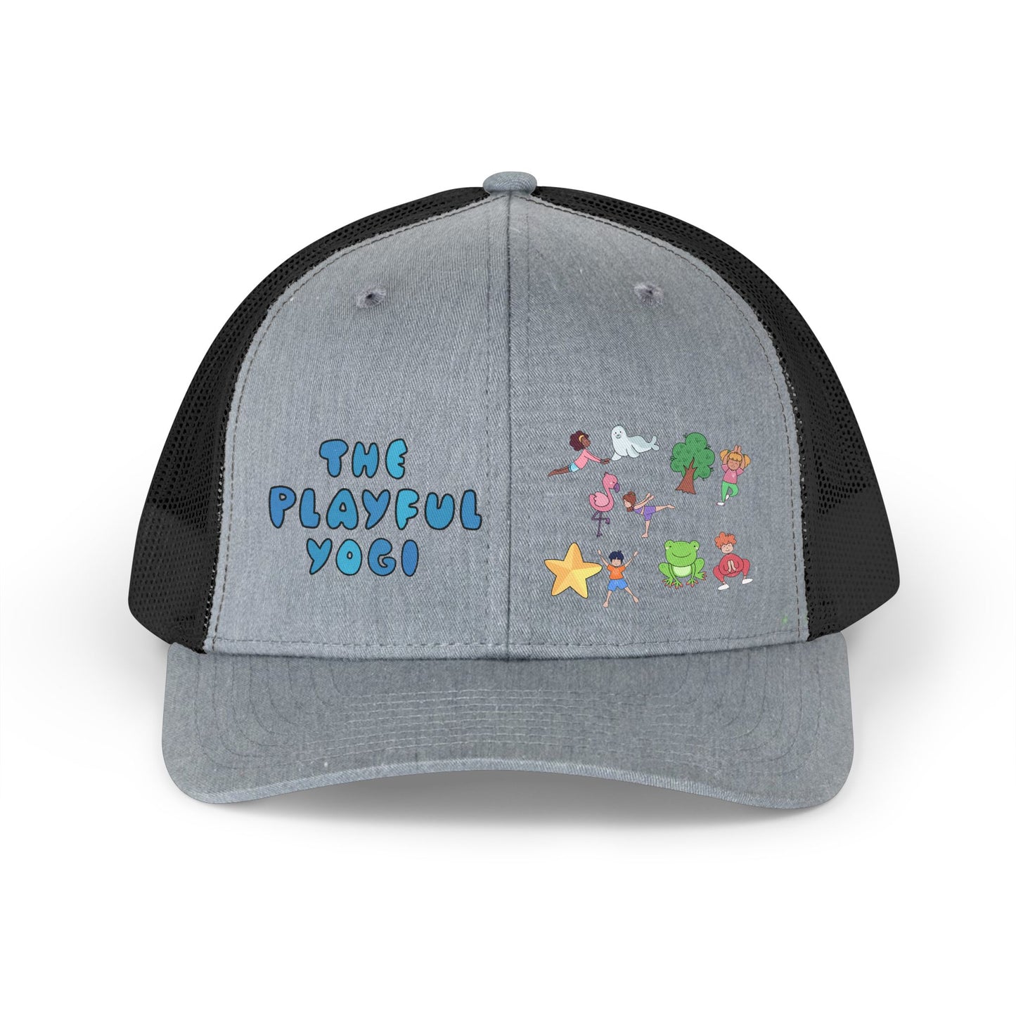 The Playful Yogi Retro Trucker Hat