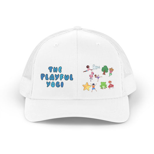 The Playful Yogi Retro Trucker Hat
