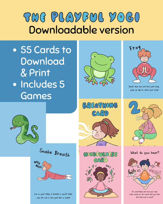 The Playful Yogi Kids Yoga Cards - Downloadable Version